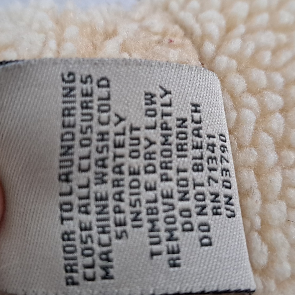 L.L.Bean Womens Classic Faux Brown Suede Button Down Vest Sherpa Style Lined LG - Picture 8 of 9